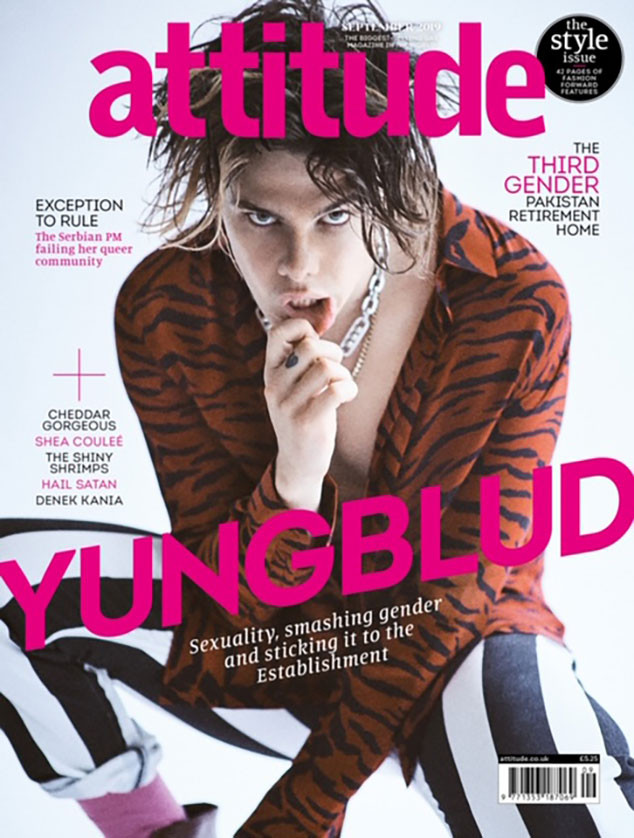 Yungblud, Attitude, September 2019 cover Yungblud, Attitude, September 2019 cover